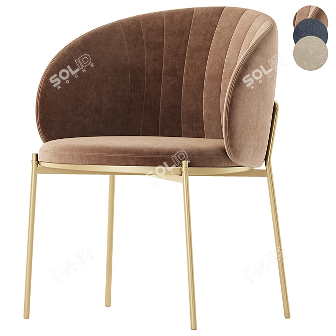 Elegant Prado Chair Collection in 3D 3D model image 3