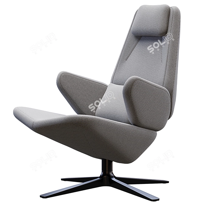 Elegant Trifidae Design Chair 3D model image 2