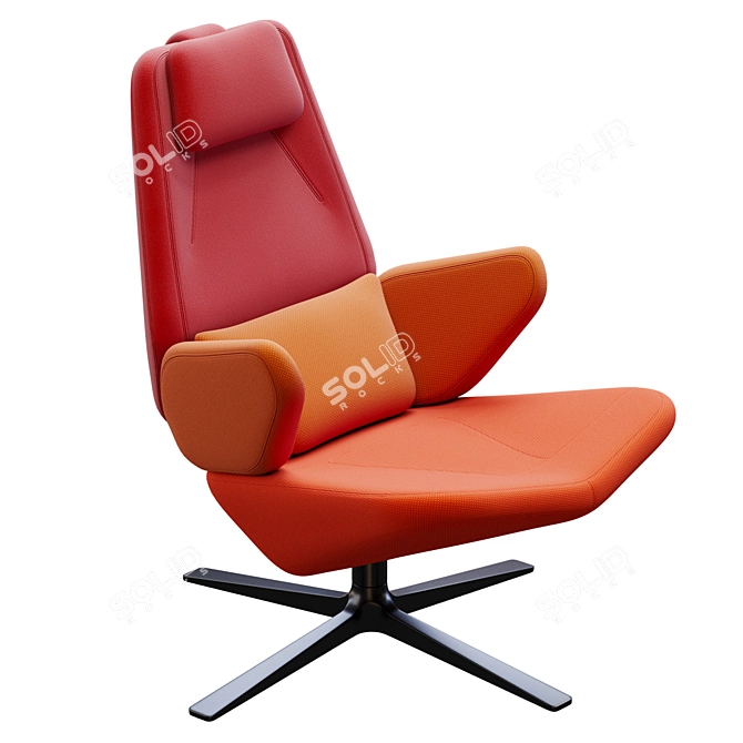 Elegant Trifidae Design Chair 3D model image 4