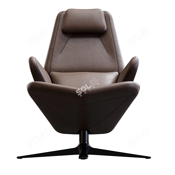 Elegant Trifidae Design Chair 3D model image 6