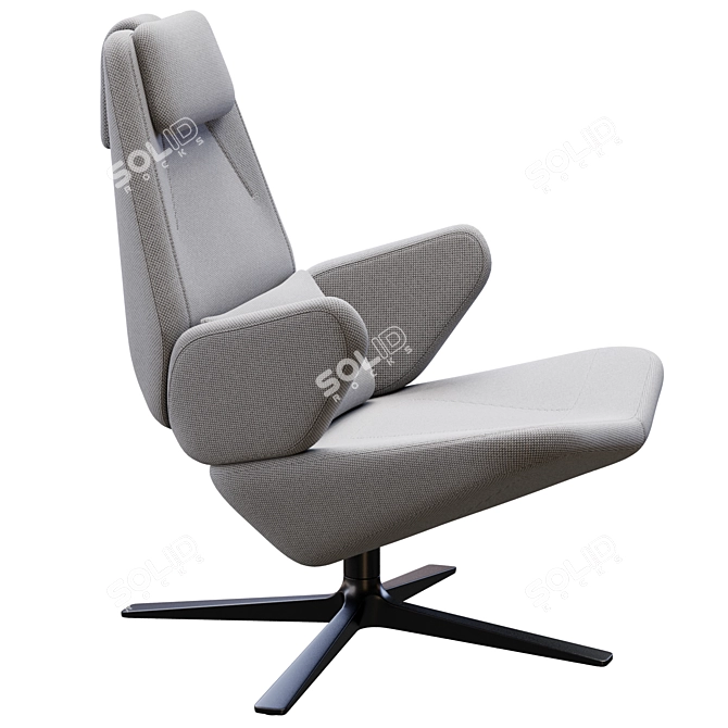 Elegant Trifidae Design Chair 3D model image 7