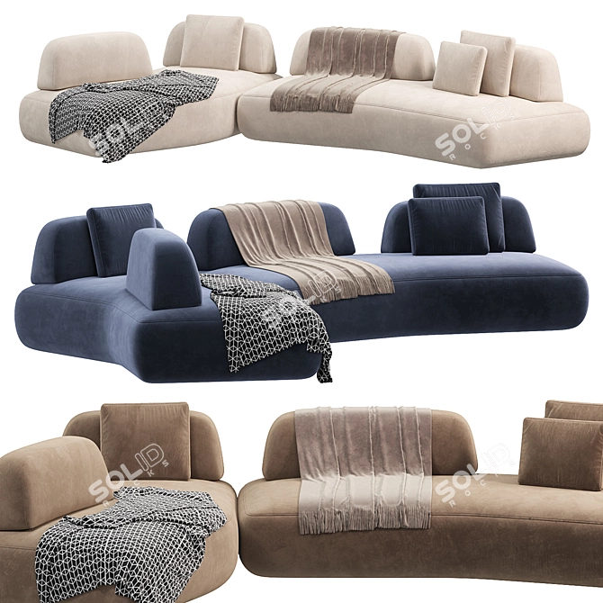 Art Nova CURVE Sofa 2015 3D model image 2