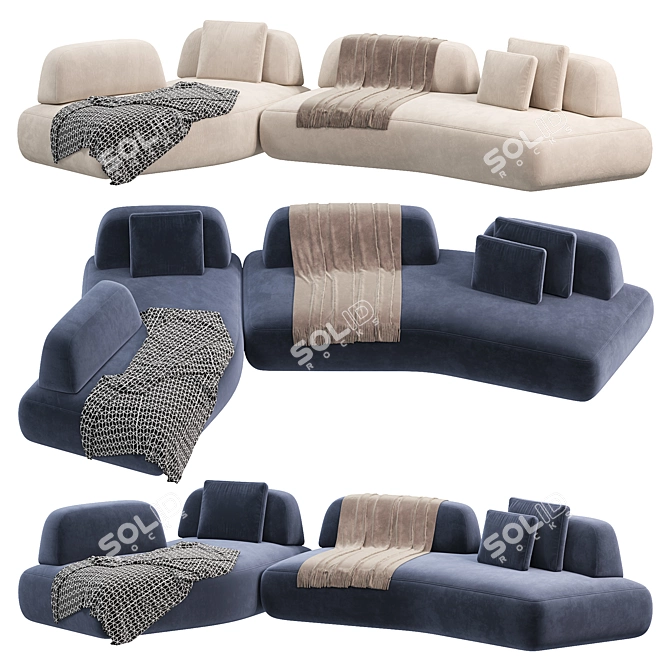 Art Nova CURVE Sofa 2015 3D model image 3