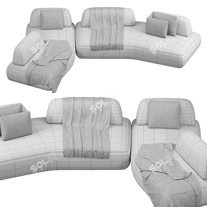 Art Nova CURVE Sofa 2015 3D model image 4