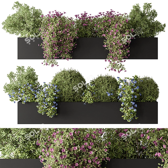 Outdoor Hanging Plant Box 460 3D model image 1