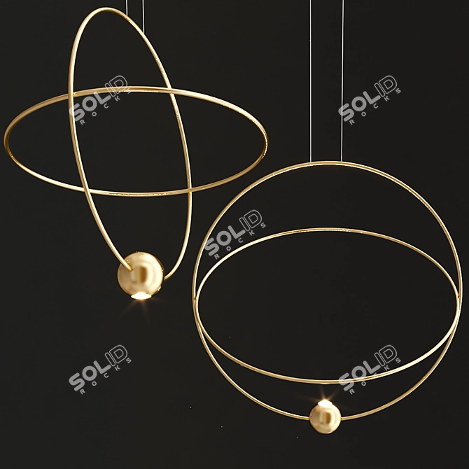 Elara Pendant Light by Lodes 3D model image 2