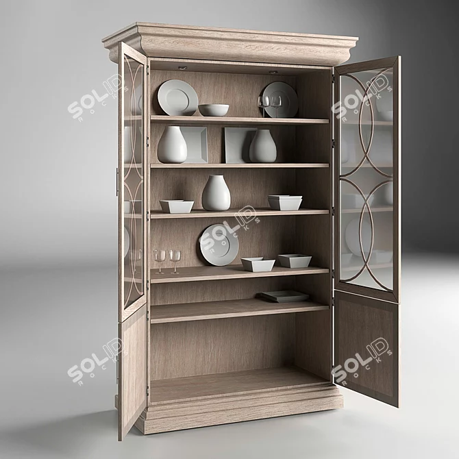 El Matador Curio Display Cabinet 3D model image 4