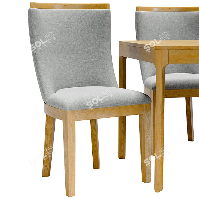 Elegant Eligio Chair and ARC Table 3D model image 3