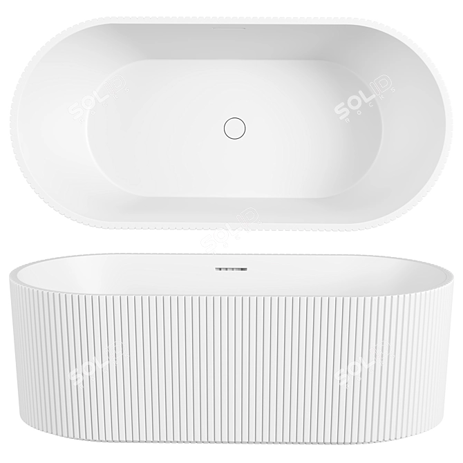 Abber AB9325-1.7 170х80 Acrylic Bathtub 3D model image 1