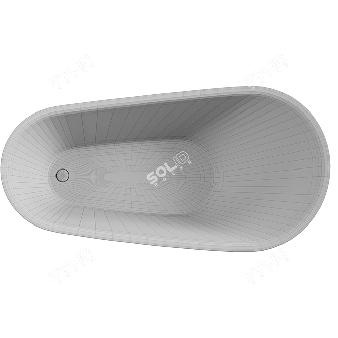 Abber AB9288 Acrylic Bathtub 3D model image 2