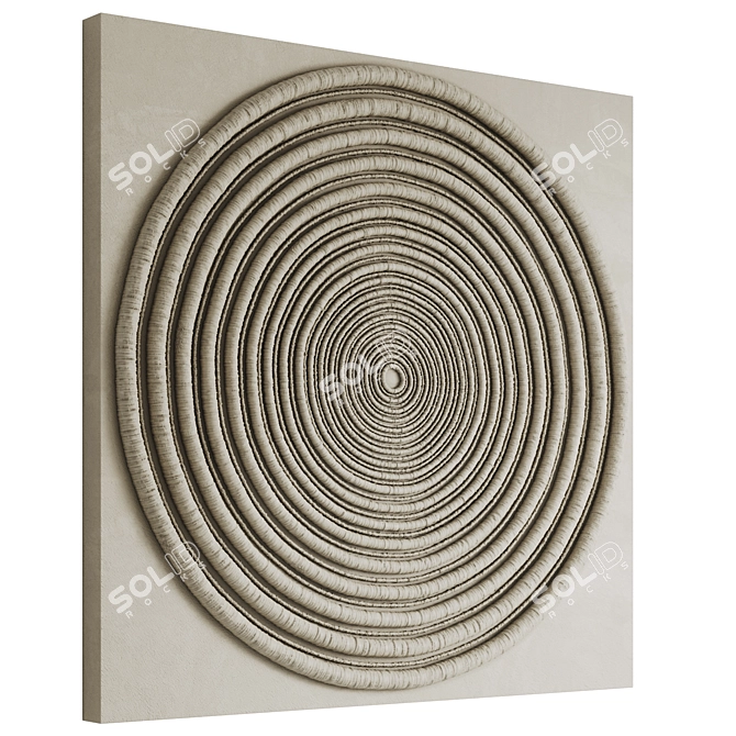 Coastal Sola Coco Wall Decor 3D model image 2