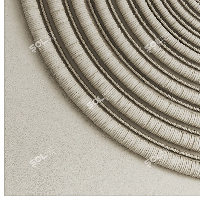 Coastal Sola Coco Wall Decor 3D model image 3