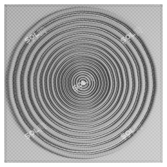 Coastal Sola Coco Wall Decor 3D model image 4