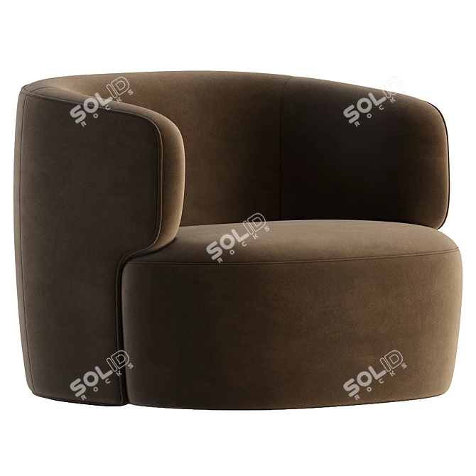Modern Elain Molteni Armchair: 2017 Edition 3D model image 3