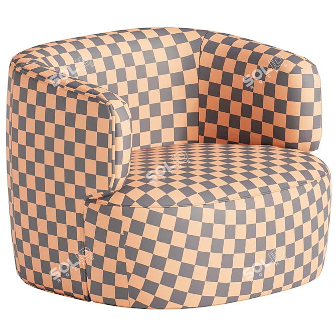 Modern Elain Molteni Armchair: 2017 Edition 3D model image 7