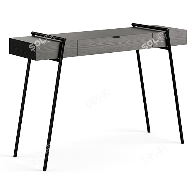 Elegant Duoo Zegen Writing Desk 3D model image 1