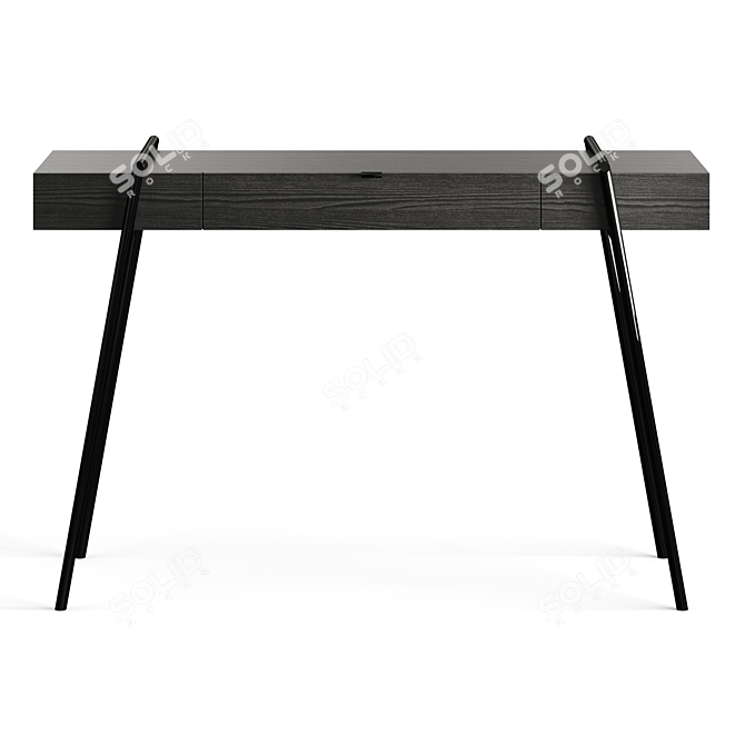 Elegant Duoo Zegen Writing Desk 3D model image 2