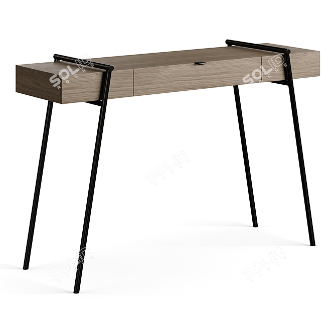 Elegant Duoo Zegen Writing Desk 3D model image 5