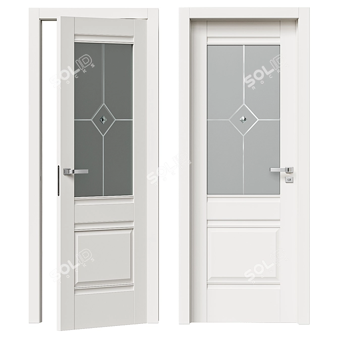 ProfilDoors Internal Door Model 2U 3D model image 1