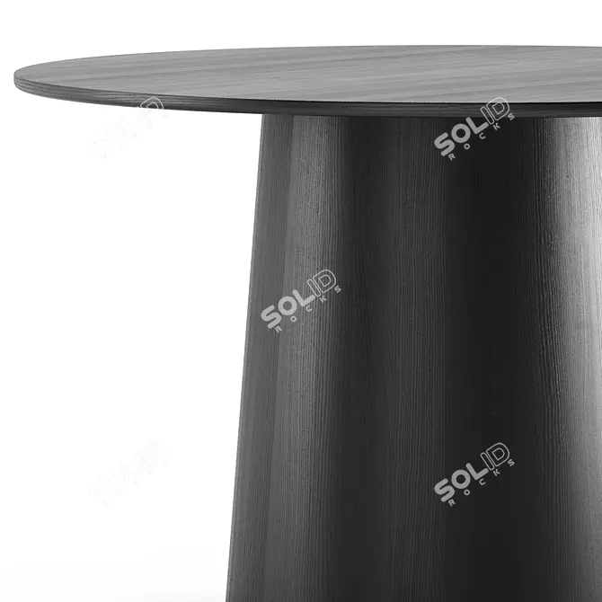 Modern Pau Round Dining Table 3D model image 3
