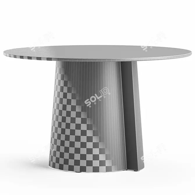 Modern Pau Round Dining Table 3D model image 5