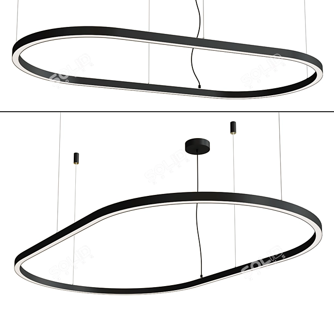 Versatile LED Pendant Lamp Collection 3D model image 3