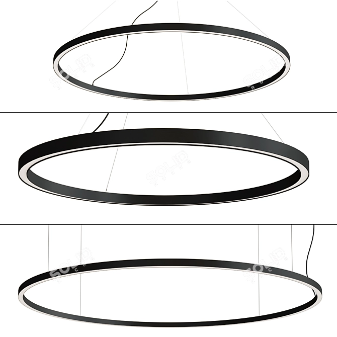 Versatile LED Pendant Lamp Collection 3D model image 4
