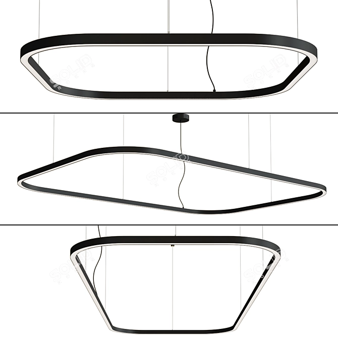 Versatile LED Pendant Lamp Collection 3D model image 5