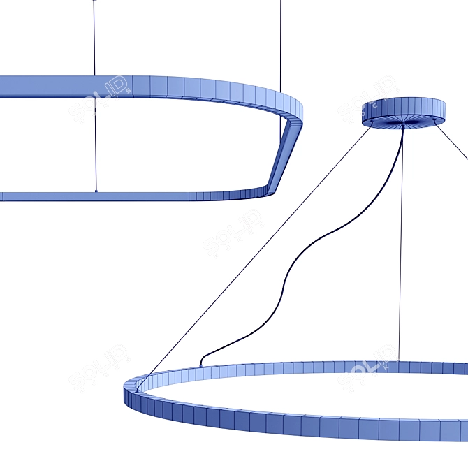 Versatile LED Pendant Lamp Collection 3D model image 6