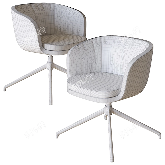 Rossin Cleo Mini Armchair 3D Model 3D model image 4