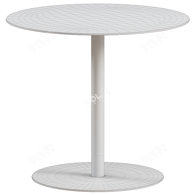 Sleek Modern No Entry Table 3D model image 2