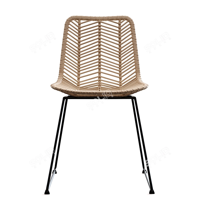 Modern Alana Dining Chair 3D 3D model image 4