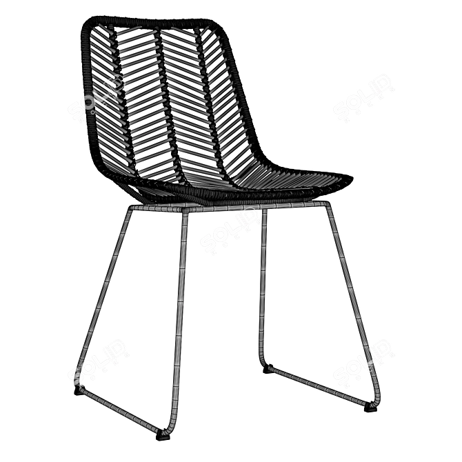 Modern Alana Dining Chair 3D 3D model image 8