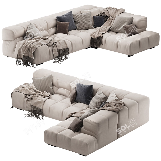 Modern Tufty Time Sofa Model 3D model image 12