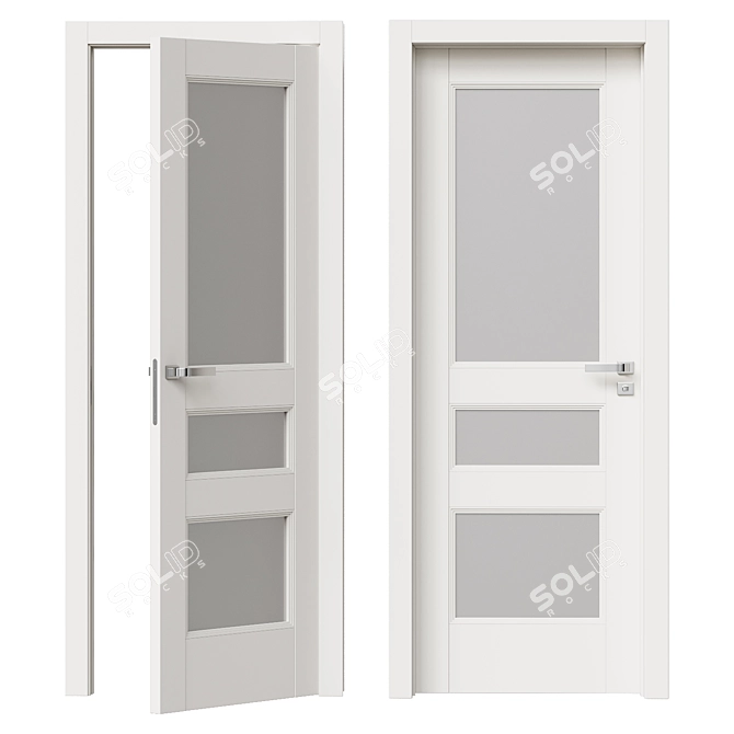 ProfilDoors 69U Matte Glass Interior Door 3D model image 1