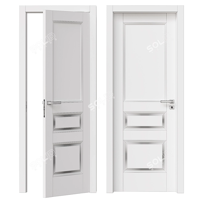 ProfilDoors 67U 700x2000 Matte Glass 3D model image 3