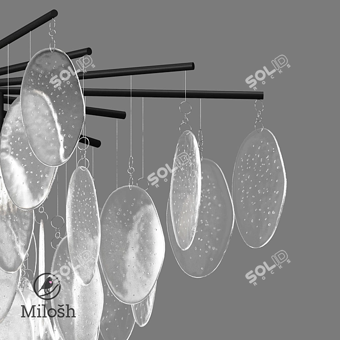 Title: 
"Modern Sophistication: MILOSH TENDENCE Chandelier 3D model image 2