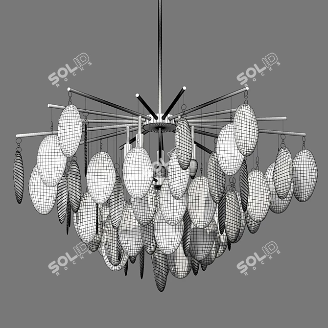 Title: 
"Modern Sophistication: MILOSH TENDENCE Chandelier 3D model image 3