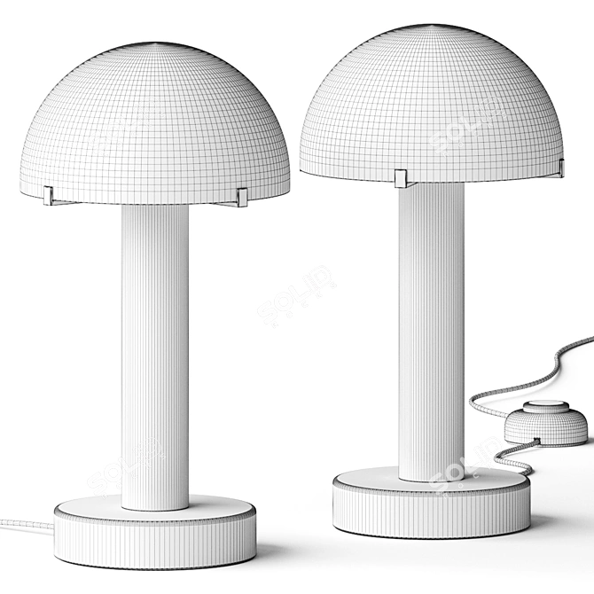 Lelani Table Lamp in Vray 3D model image 2