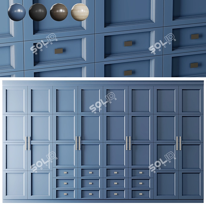 Modern Wardrobe 2017 Render Corona 3D model image 1