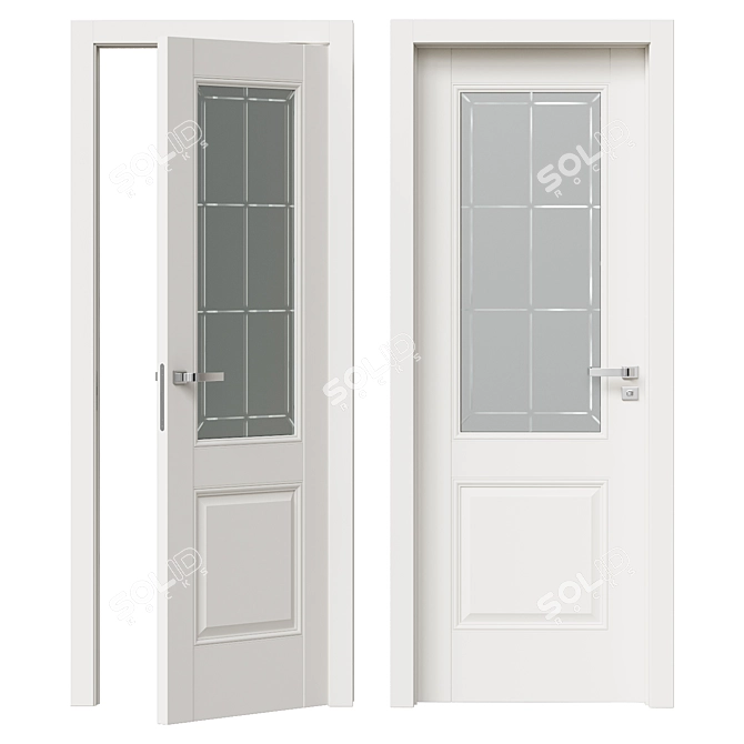 ProfilDoors 90U Decorative Engraved Door 3D model image 1