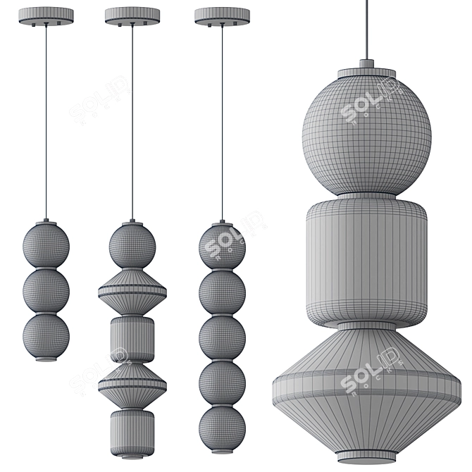 Dango Pendant LED Masterpiece 3D model image 2