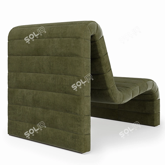 Zurich Occasional Chair in Grey 3D model image 2