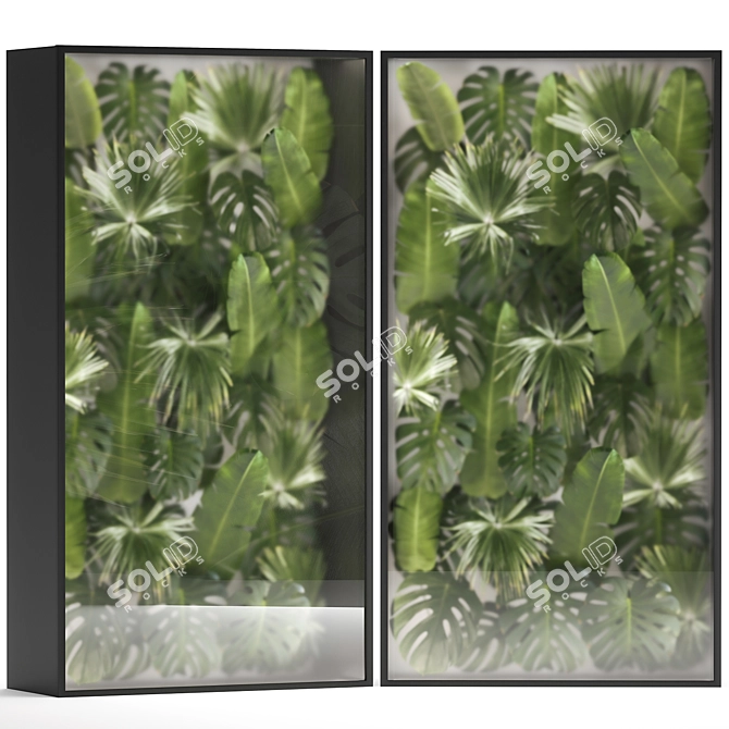 Tropical Foliage Wall Decor 3D model image 1