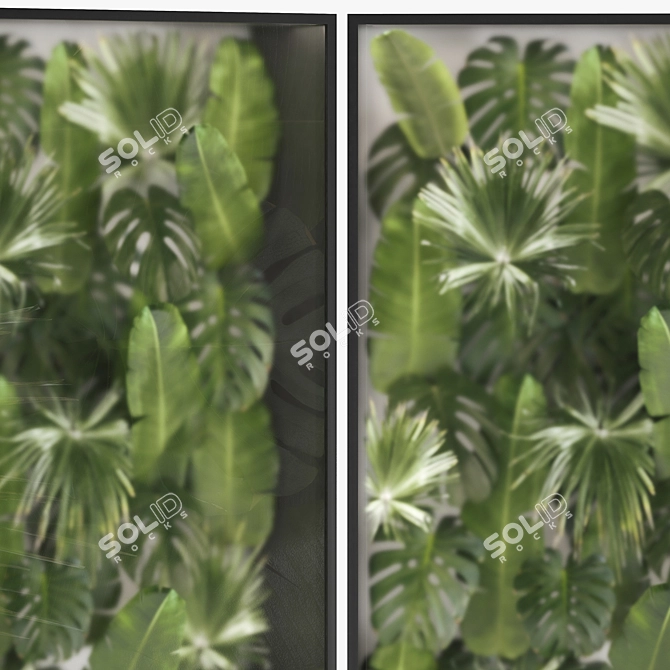 Tropical Foliage Wall Decor 3D model image 3