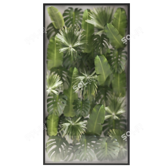 Tropical Foliage Wall Decor 3D model image 5