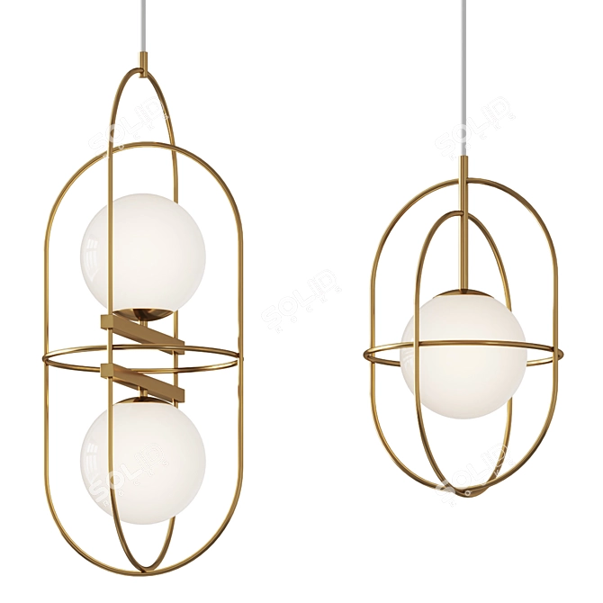 Matteo Eclipse Pendant Light 3D model image 1