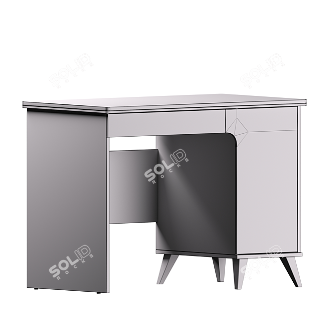 NOVA White Vanity Table 3D model image 3