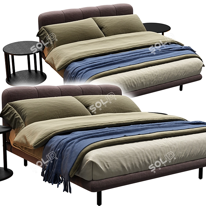 Italian Design Pixel Air Bed 3D model image 3