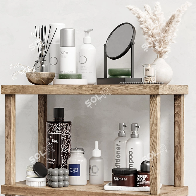 Bathroom Accessories 3D Models Set 3D model image 3